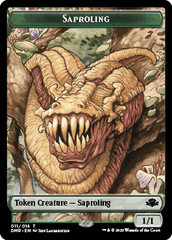 Zombie // Saproling Double-Sided Token [Dominaria Remastered Tokens] MTG Single Magic: The Gathering  | Multizone: Comics And Games