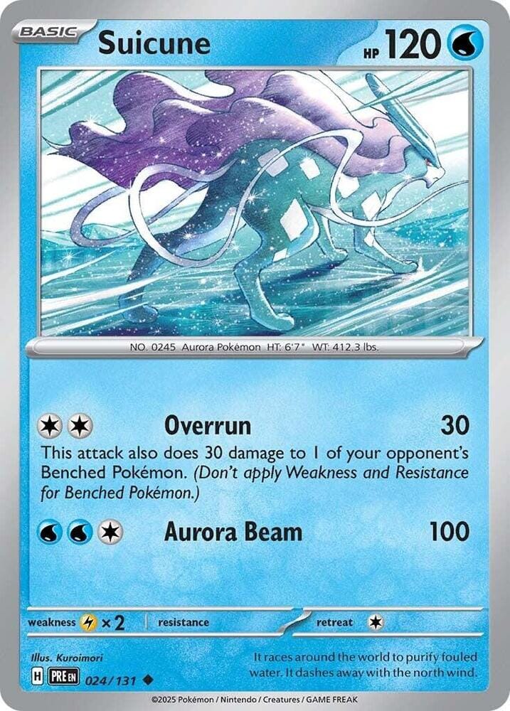 Suicune (024/131) [Scarlet & Violet: Prismatic Evolutions] Pokemon Single Pokémon  | Multizone: Comics And Games