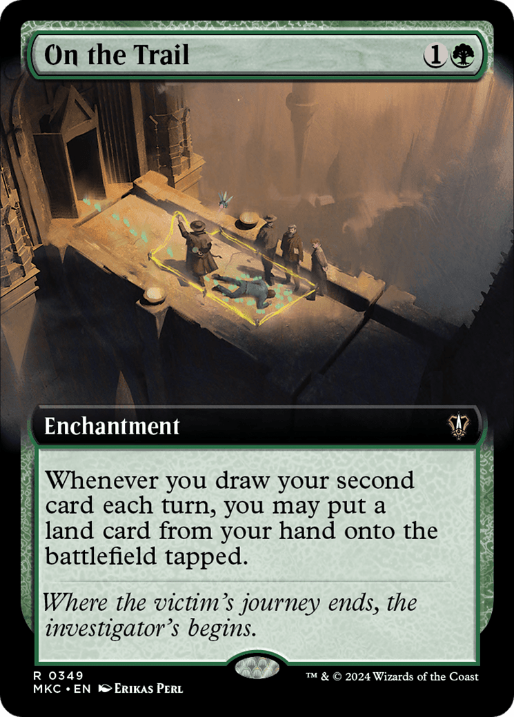 On the Trail (Extended Art) [Murders at Karlov Manor Commander] MTG Single Magic: The Gathering  | Multizone: Comics And Games