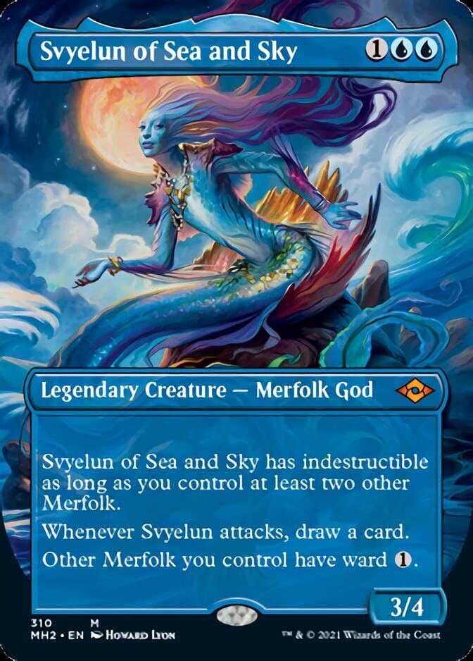 Svyelun of Sea and Sky (Borderless Alternate Art) [Modern Horizons 2] MTG Single Magic: The Gathering  | Multizone: Comics And Games