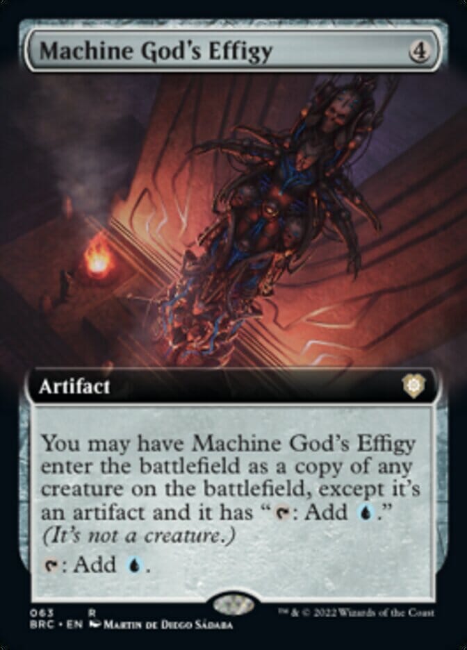 Machine God's Effigy (Extended Art) [The Brothers' War Commander] MTG Single Magic: The Gathering  | Multizone: Comics And Games