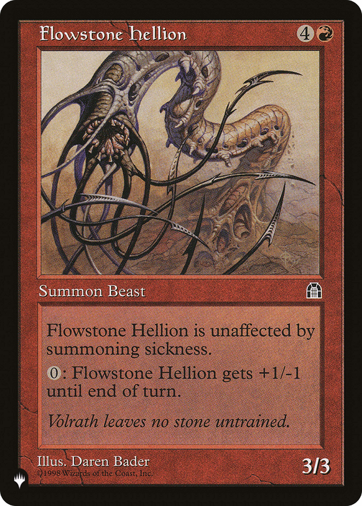 Flowstone Hellion [The List] MTG Single Magic: The Gathering  | Multizone: Comics And Games