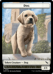 Detective // Dog Double-Sided Token [Murders at Karlov Manor Tokens] MTG Single Magic: The Gathering  | Multizone: Comics And Games