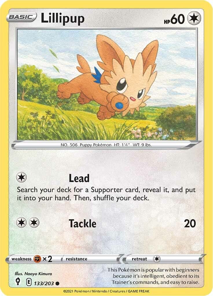 Lillipup (133/203) [Sword & Shield: Evolving Skies] Pokemon Single Pokémon  | Multizone: Comics And Games