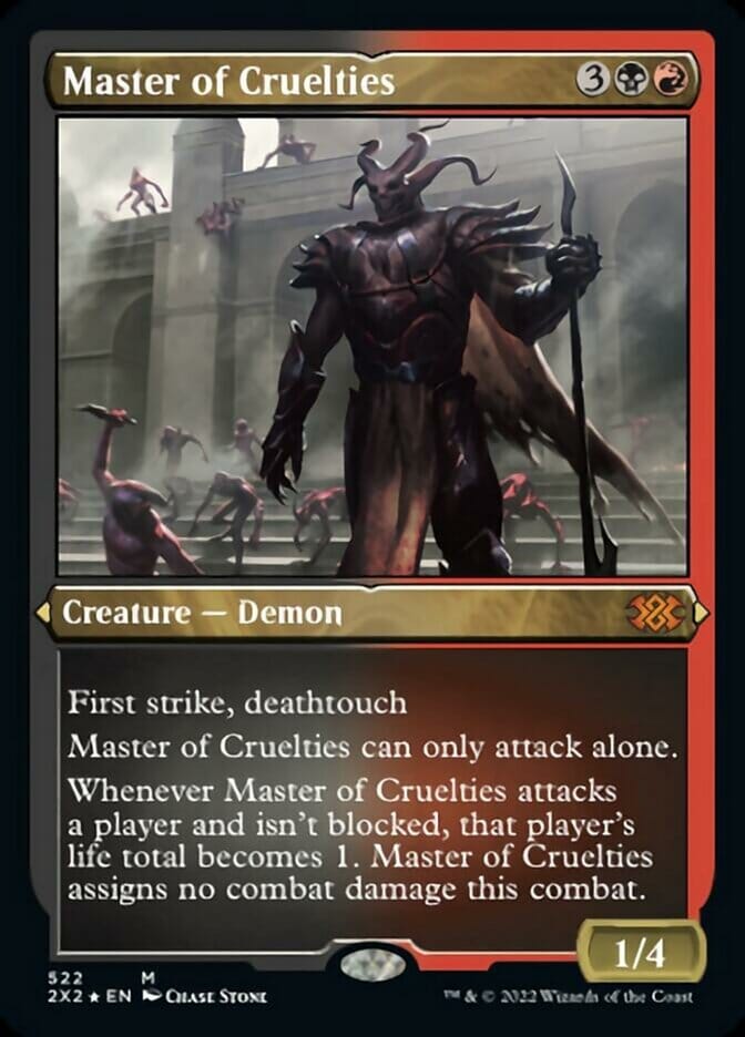 Master of Cruelties (Foil Etched) [Double Masters 2022] MTG Single Magic: The Gathering  | Multizone: Comics And Games