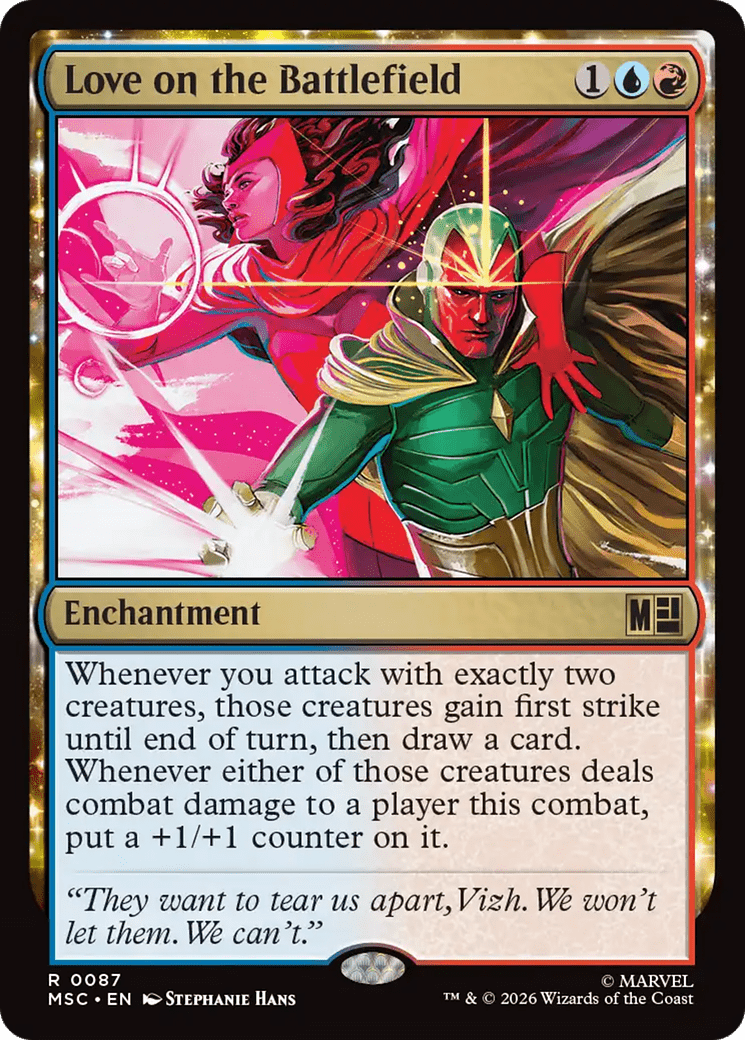 Love on the Battlefield [Marvel Super Heroes Commander] MTG Single Magic: The Gathering  | Multizone: Comics And Games