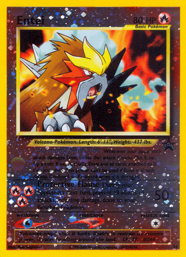 Entei (34) [Wizards of the Coast: Black Star Promos] Pokemon Single Pokémon  | Multizone: Comics And Games