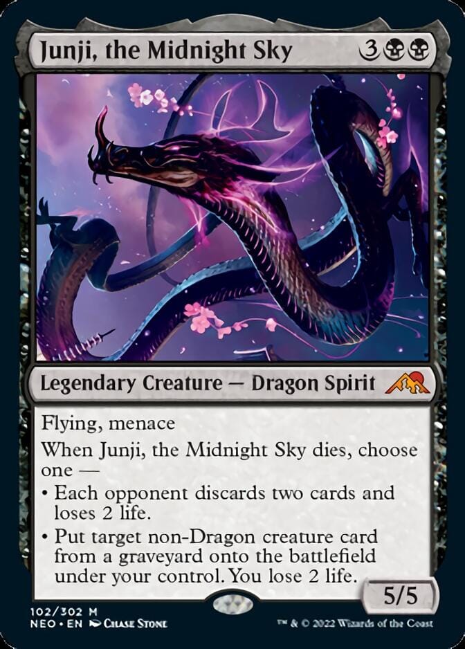 Junji, the Midnight Sky [Kamigawa: Neon Dynasty] MTG Single Magic: The Gathering  | Multizone: Comics And Games