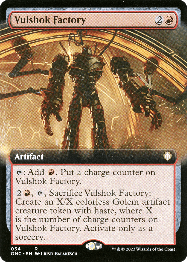 Vulshok Factory (Extended Art) [Phyrexia: All Will Be One Commander] MTG Single Magic: The Gathering  | Multizone: Comics And Games