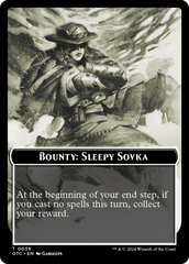 Bounty: Sleepy Sovka // Bounty Rules Double-Sided Token [Outlaws of Thunder Junction Commander Tokens] MTG Single Magic: The Gathering  | Multizone: Comics And Games
