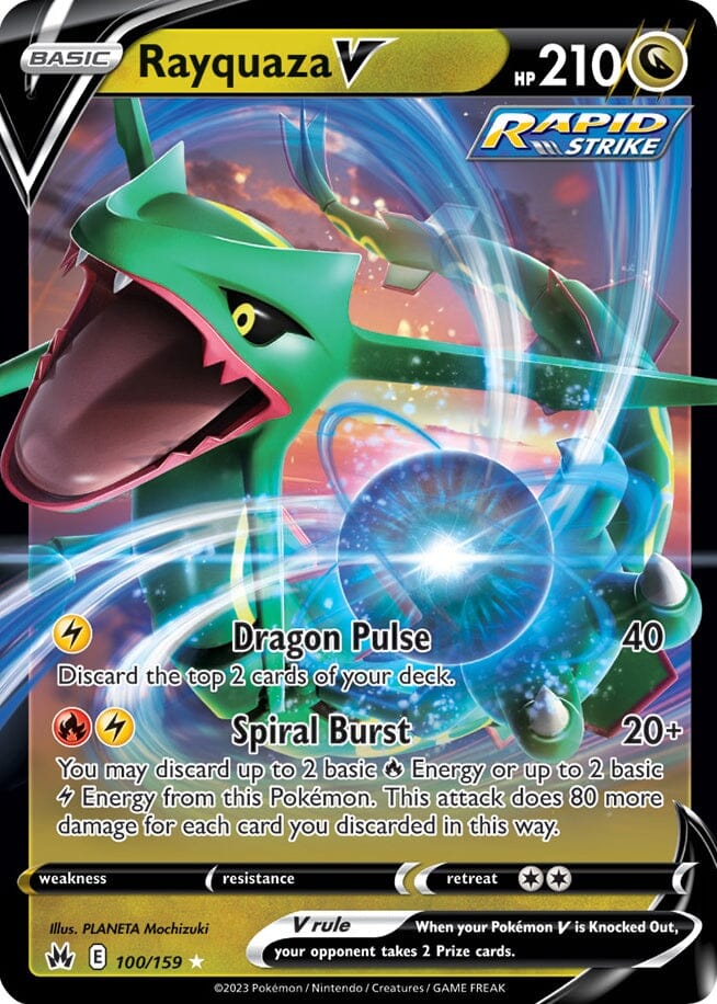 Rayquaza V 100/159 (Jumbo Card) [Sword & Shield: Evolving Skies] Pokemon Single Pokémon  | Multizone: Comics And Games