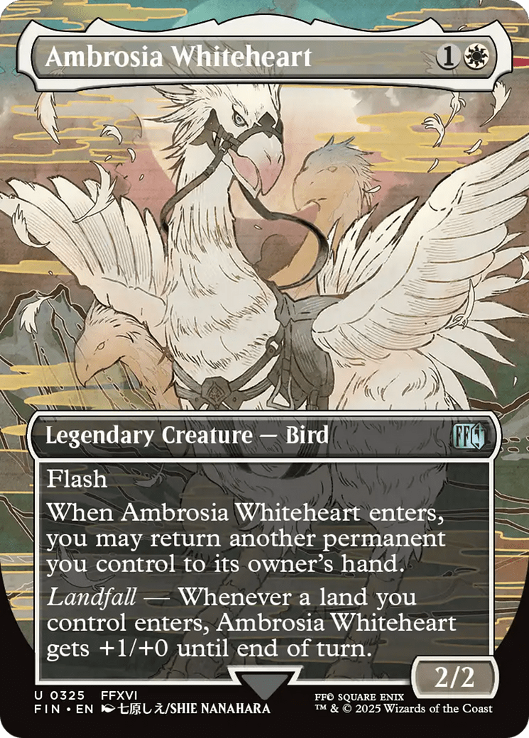 Ambrosia Whiteheart (Borderless) [FINAL FANTASY] MTG Single Magic: The Gathering  | Multizone: Comics And Games