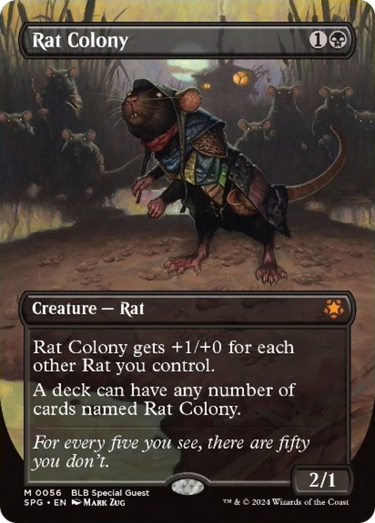 Rat Colony (Borderless) [Bloomburrow Special Guests] | Multizone: Comics And Games