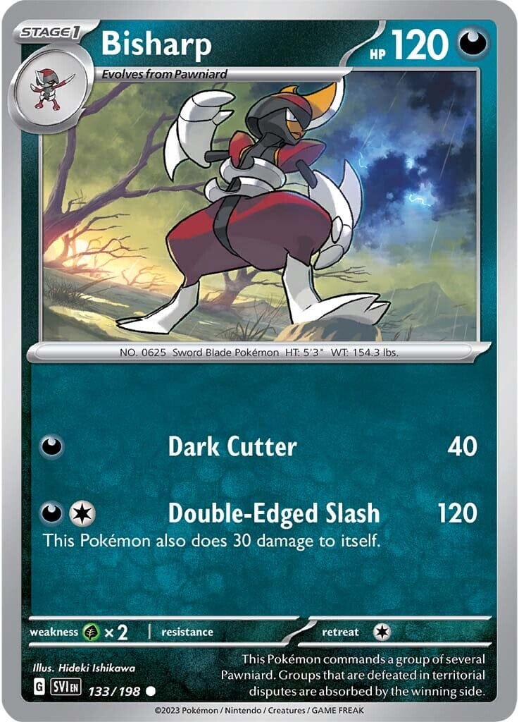 Bisharp (133/198) [Scarlet & Violet: Base Set] Pokemon Single Pokémon  | Multizone: Comics And Games