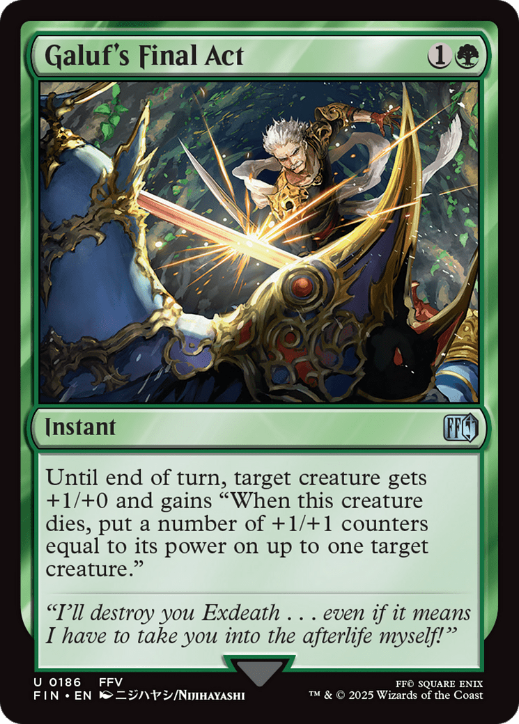 Galuf's Final Act [FINAL FANTASY] MTG Single Magic: The Gathering  | Multizone: Comics And Games