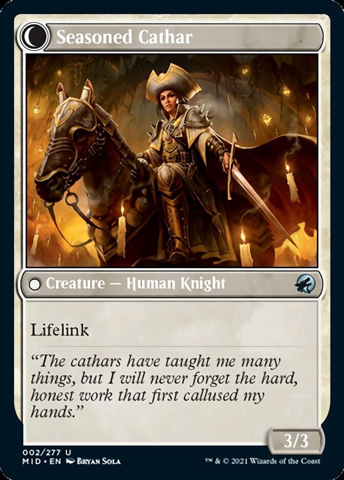 Ambitious Farmhand // Seasoned Cathar [Innistrad: Midnight Hunt] MTG Single Magic: The Gathering  | Multizone: Comics And Games