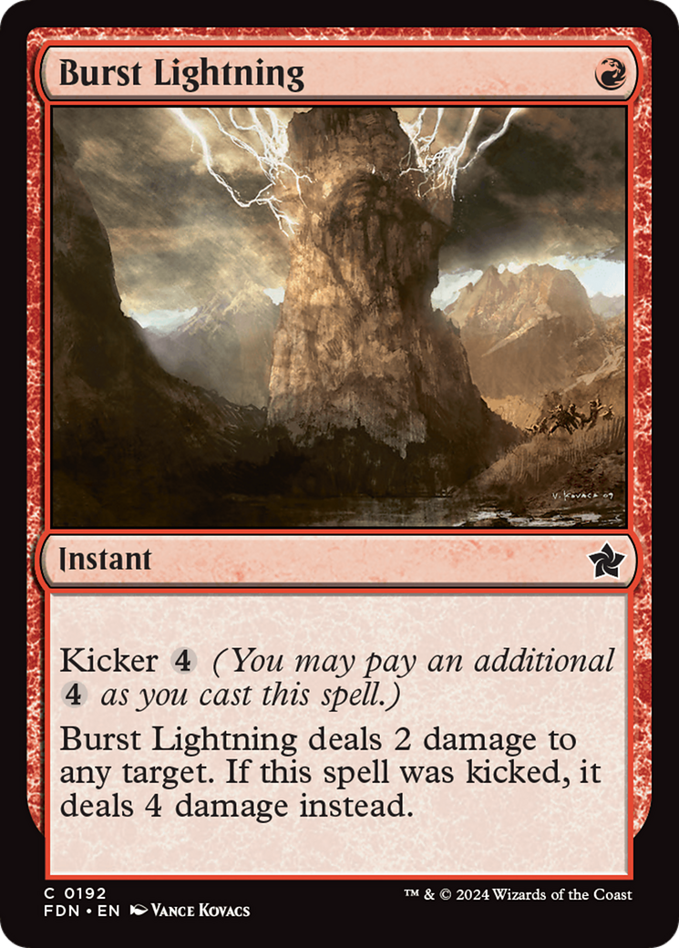 Burst Lightning [Foundations] | Multizone: Comics And Games