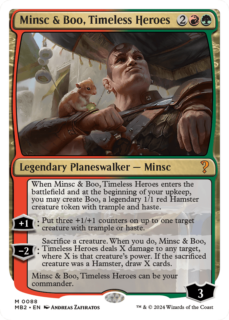 Minsc & Boo, Timeless Heroes (White Border) [Mystery Booster 2] MTG Single Magic: The Gathering  | Multizone: Comics And Games