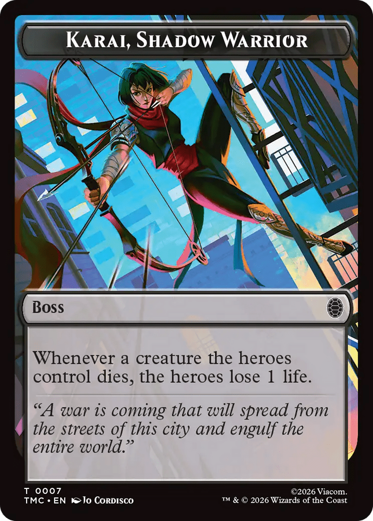Karai, Shadow Warrior [Teenage Mutant Ninja Turtles Commander Tokens] MTG Single Magic: The Gathering  | Multizone: Comics And Games