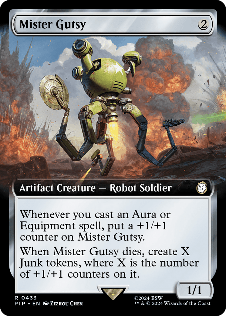 Mister Gutsy (Extended Art) [Fallout] MTG Single Magic: The Gathering  | Multizone: Comics And Games