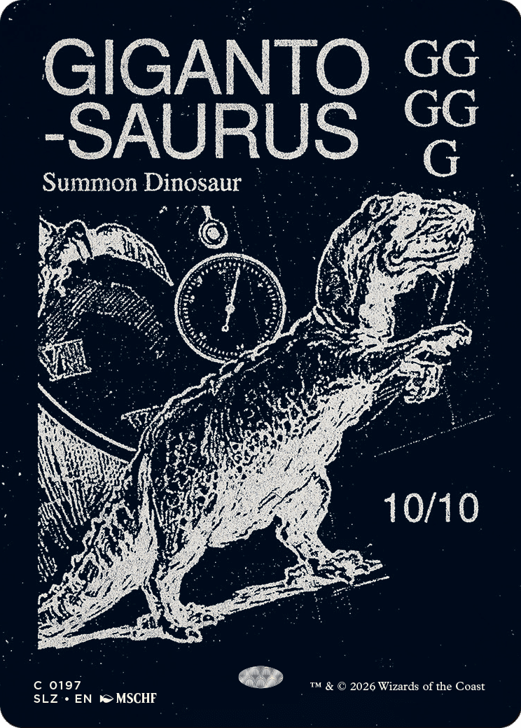 Gigantosaurus (0197) [Secret Lair x MSCHF: The Zeta Set] MTG Single Magic: The Gathering  | Multizone: Comics And Games