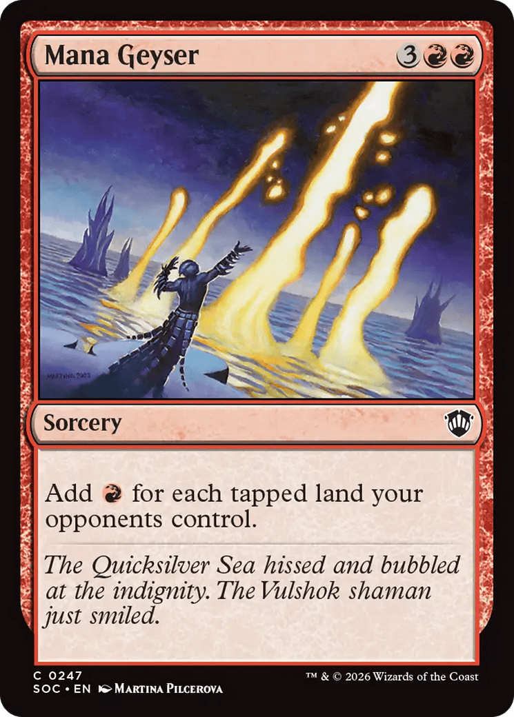 Mana Geyser [Secrets of Strixhaven Commander] MTG Single Magic: The Gathering  | Multizone: Comics And Games