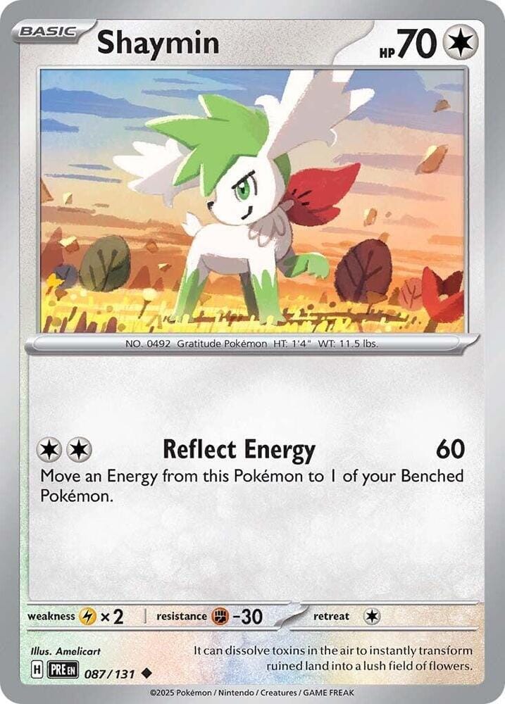 Shaymin (087/131) [Scarlet & Violet: Prismatic Evolutions] Pokemon Single Pokémon  | Multizone: Comics And Games