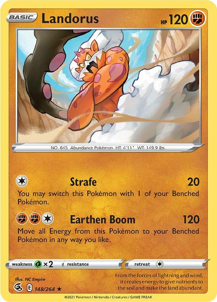 Landorus (148/264) [Sword & Shield: Fusion Strike] Pokemon Single Pokémon  | Multizone: Comics And Games
