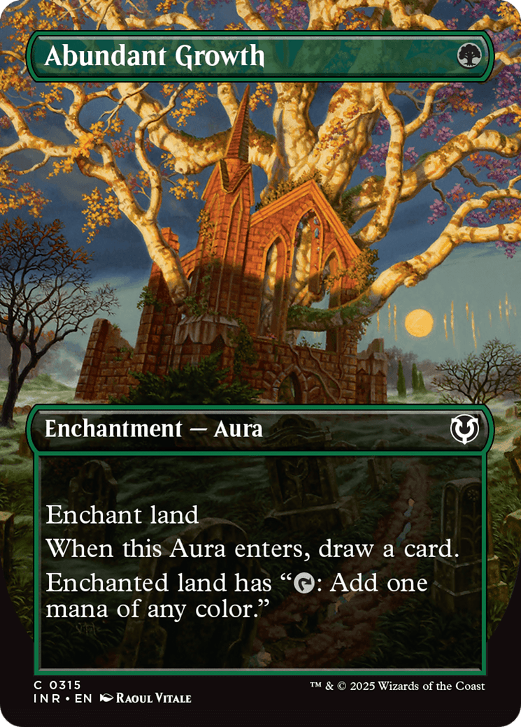 Abundant Growth (Borderless) [Innistrad Remastered] MTG Single Magic: The Gathering  | Multizone: Comics And Games