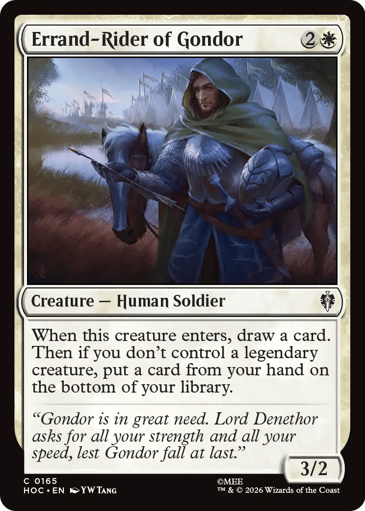 Errand-Rider of Gondor [The Hobbit: Eternal-Legal] MTG Single Magic: The Gathering  | Multizone: Comics And Games
