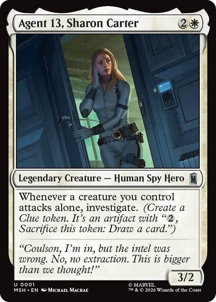 Agent 13, Sharon Carter [Marvel Super Heroes] MTG Single Magic: The Gathering  | Multizone: Comics And Games
