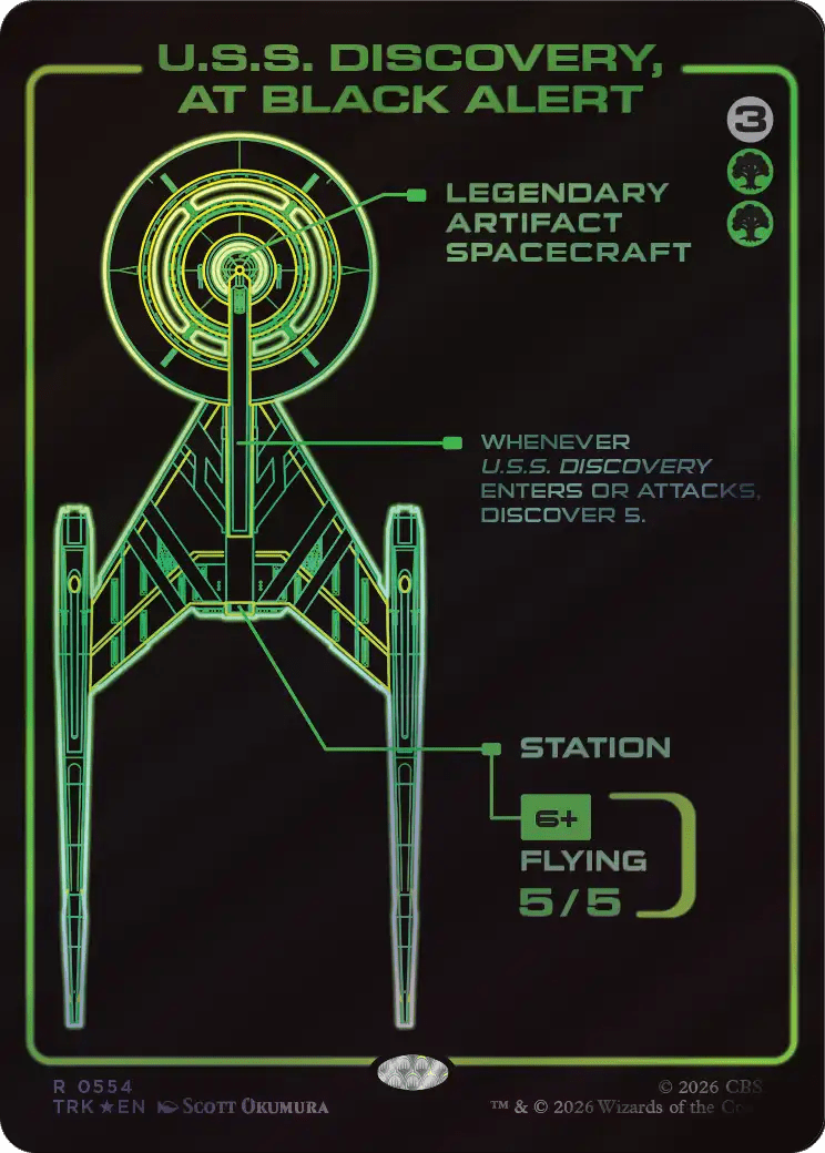 U.S.S. Discovery, at Black Alert (Showcase) [Star Trek] MTG Single Magic: The Gathering  | Multizone: Comics And Games