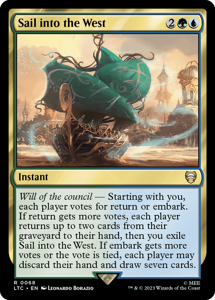 Sail into the West [The Lord of the Rings: Tales of Middle-Earth Commander] MTG Single Magic: The Gathering  | Multizone: Comics And Games