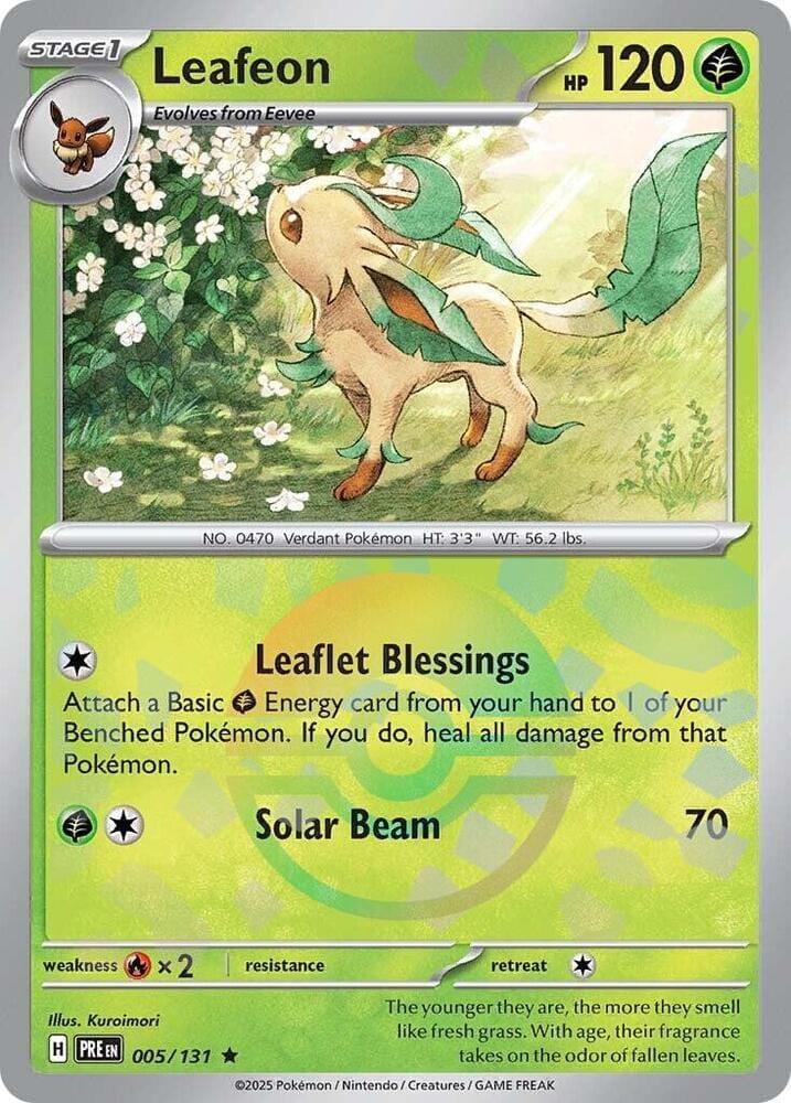 Leafeon (005/131) (Poke Ball Pattern) [Scarlet & Violet: Prismatic Evolutions] Pokemon Single Pokémon  | Multizone: Comics And Games