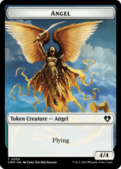 Copy (54) // Angel Double-Sided Token [Commander Masters Tokens] MTG Single Magic: The Gathering  | Multizone: Comics And Games