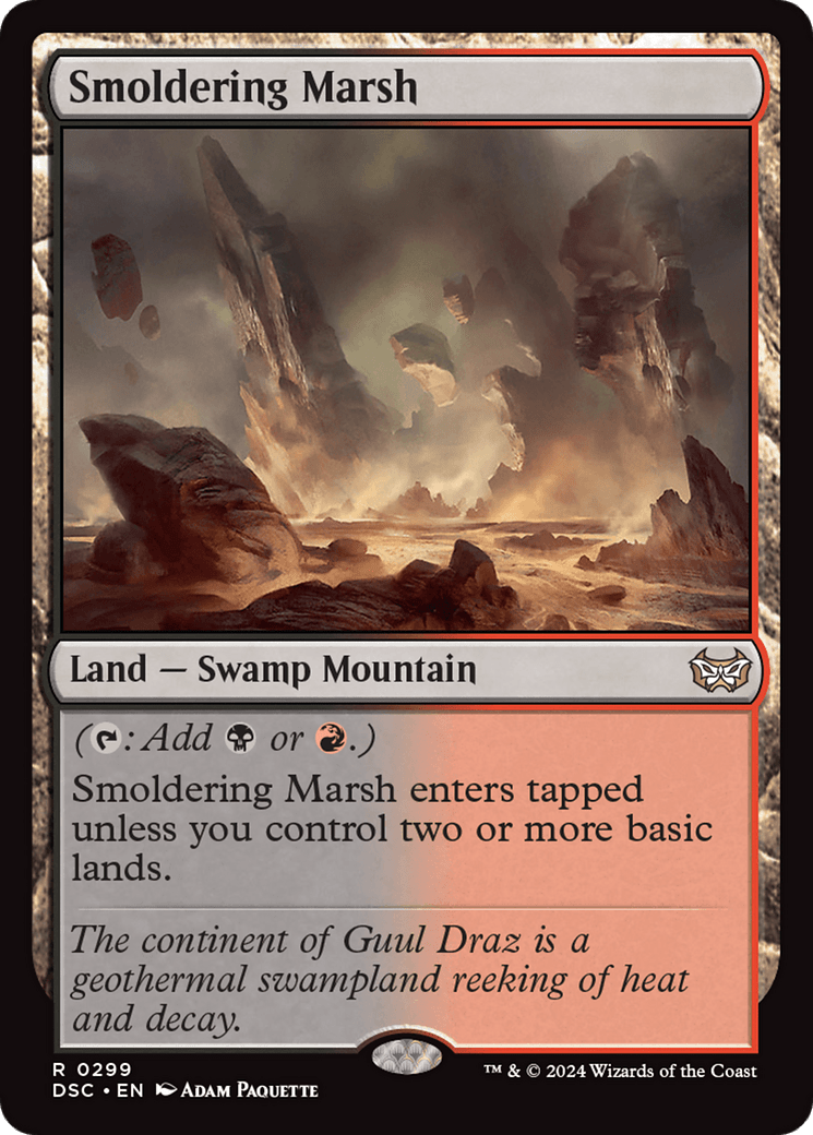 Smoldering Marsh [Duskmourn: House of Horror Commander] MTG Single Magic: The Gathering  | Multizone: Comics And Games