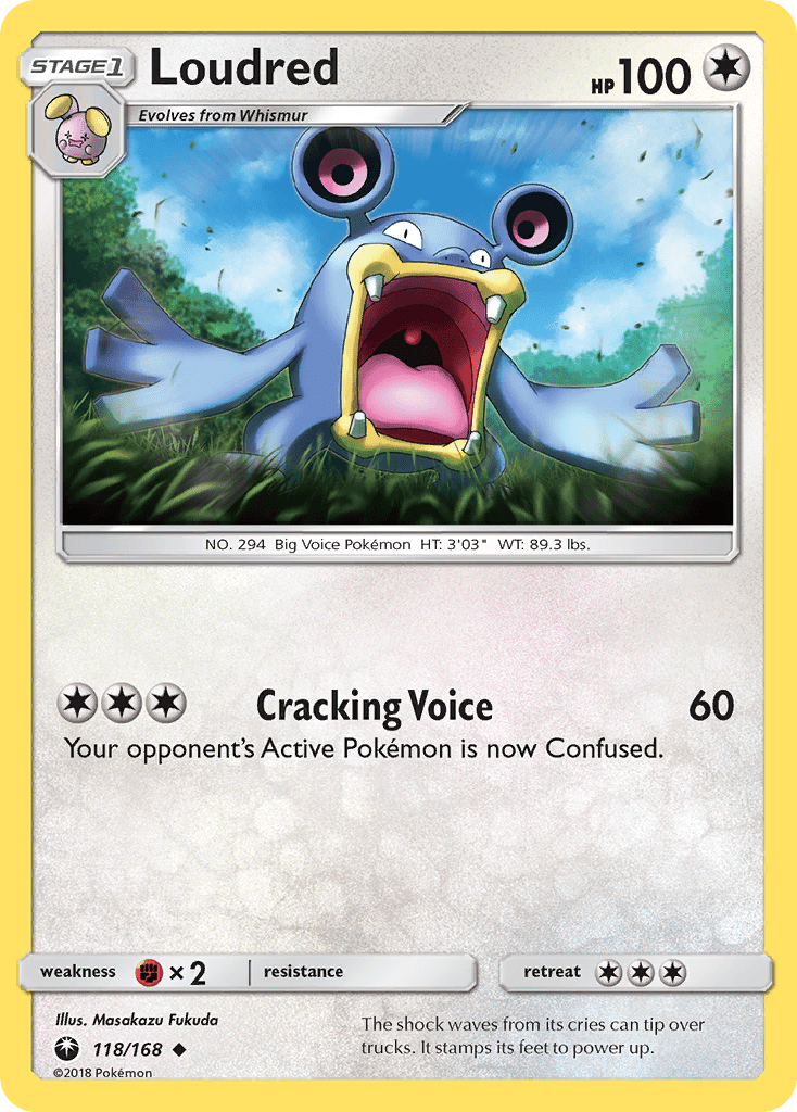 Loudred (118/168) [Sun & Moon: Celestial Storm] Pokemon Single Pokémon  | Multizone: Comics And Games