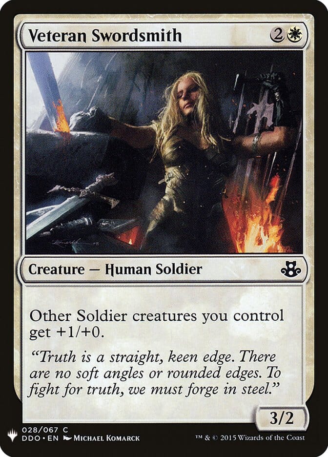 Veteran Swordsmith [Mystery Booster] MTG Single Magic: The Gathering  | Multizone: Comics And Games