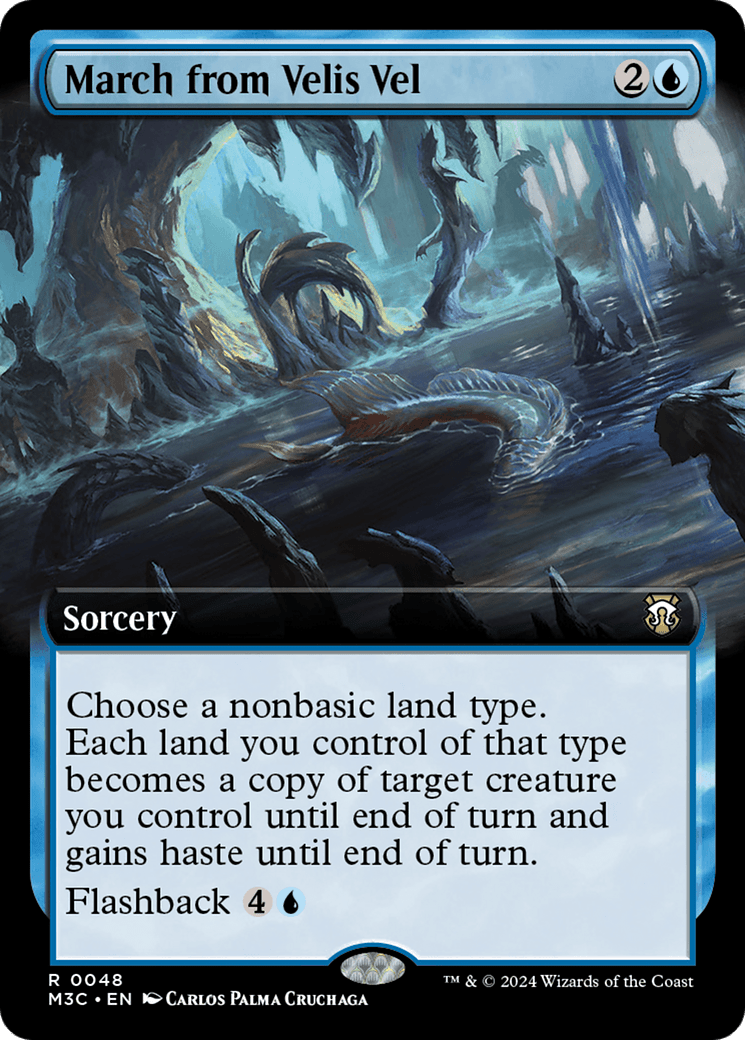 March from Velis Vel (Extended Art) (Ripple Foil) [Modern Horizons 3 Commander] MTG Single Magic: The Gathering  | Multizone: Comics And Games
