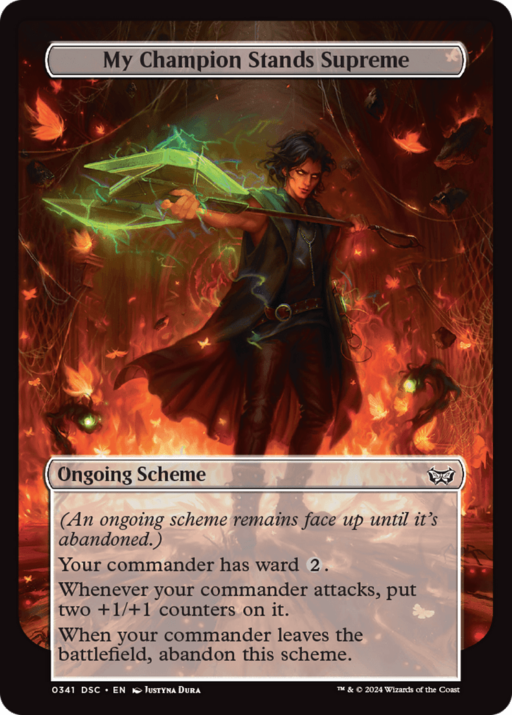 My Champion Stands Supreme (Full Art) [Duskmourn: Archenemy] MTG Single Magic: The Gathering  | Multizone: Comics And Games