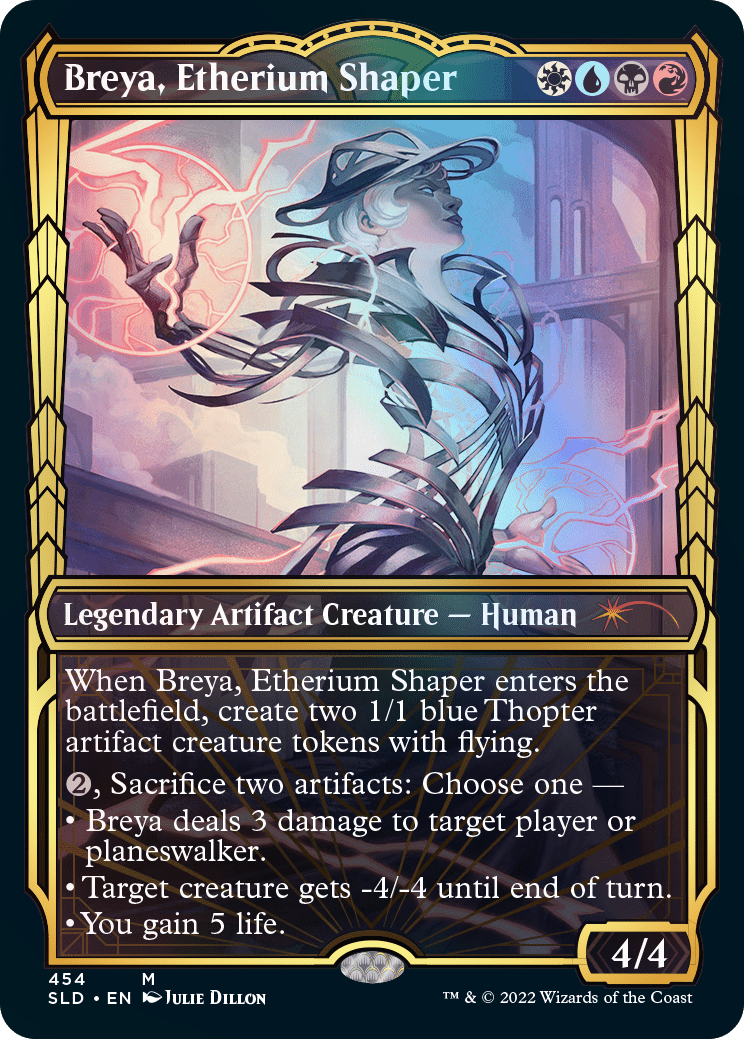 Breya, Etherium Shaper (Showcase Gilded Foil) [Secret Lair Drop Series] MTG Single Magic: The Gathering  | Multizone: Comics And Games