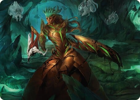 Glissa Sunslayer Art Card [Phyrexia: All Will Be One Art Series] MTG Single Magic: The Gathering  | Multizone: Comics And Games