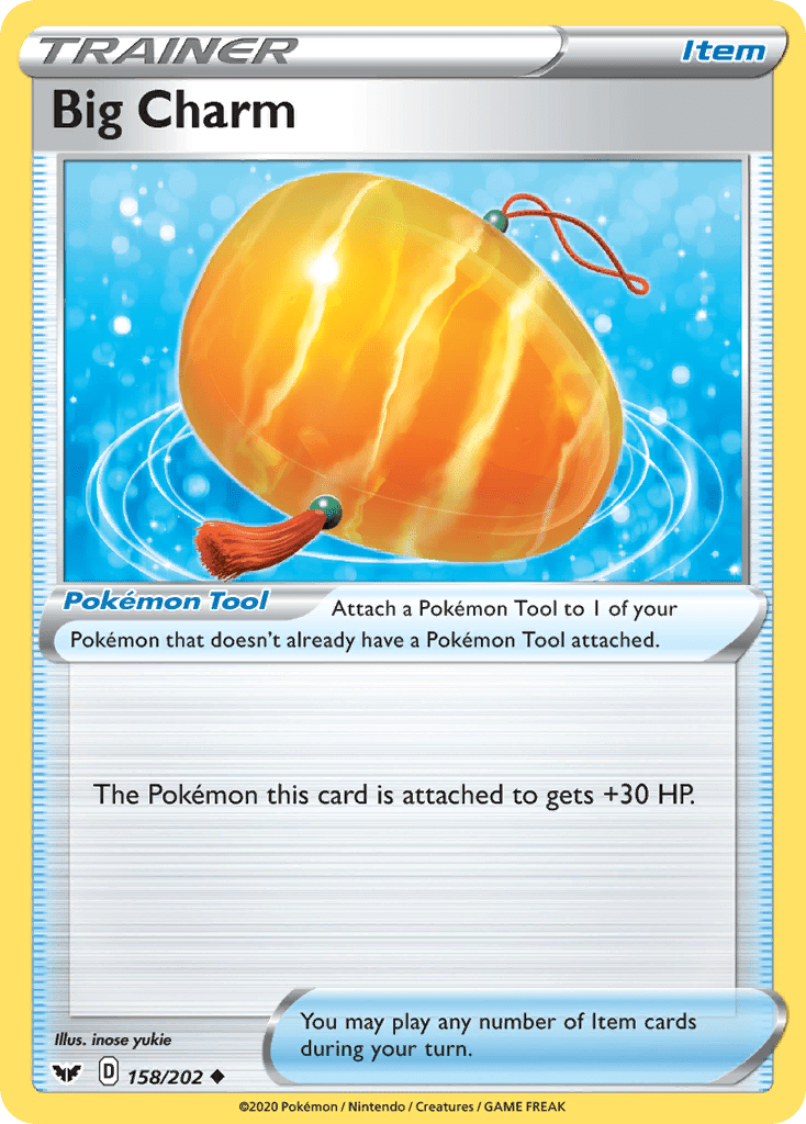 Big Charm (158/202) [Sword & Shield: Base Set] Pokemon Single Pokémon  | Multizone: Comics And Games