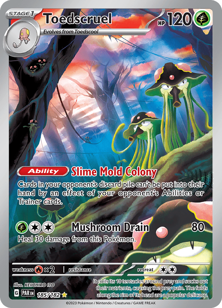 Toedscruel (185/182) [Scarlet & Violet: Paradox Rift] Pokemon Single Pokémon  | Multizone: Comics And Games