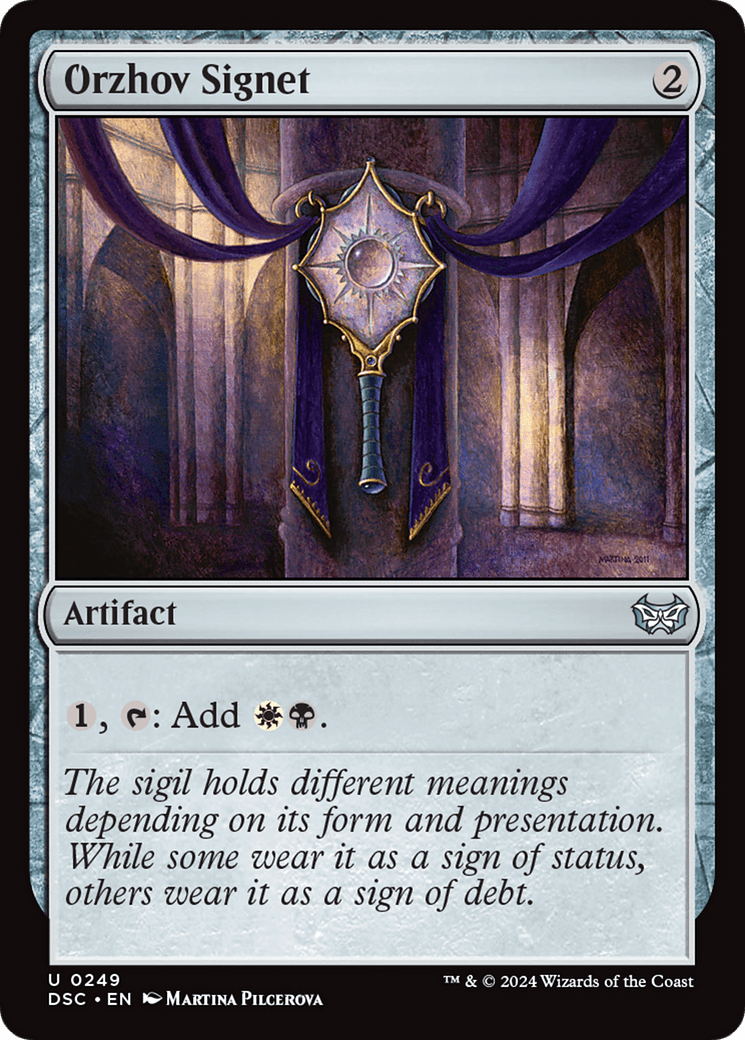 Orzhov Signet [Duskmourn: House of Horror Commander] MTG Single Magic: The Gathering  | Multizone: Comics And Games