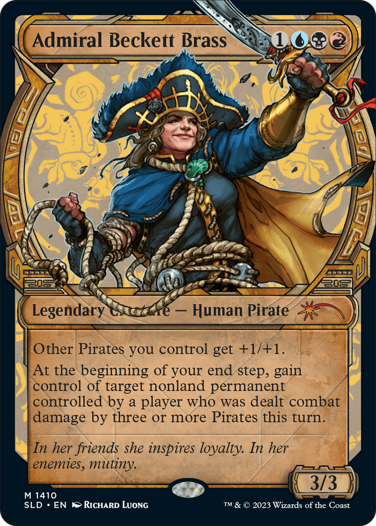 Admiral Beckett Brass (Rainbow Foil) [Secret Lair Drop Series] MTG Single Magic: The Gathering  | Multizone: Comics And Games