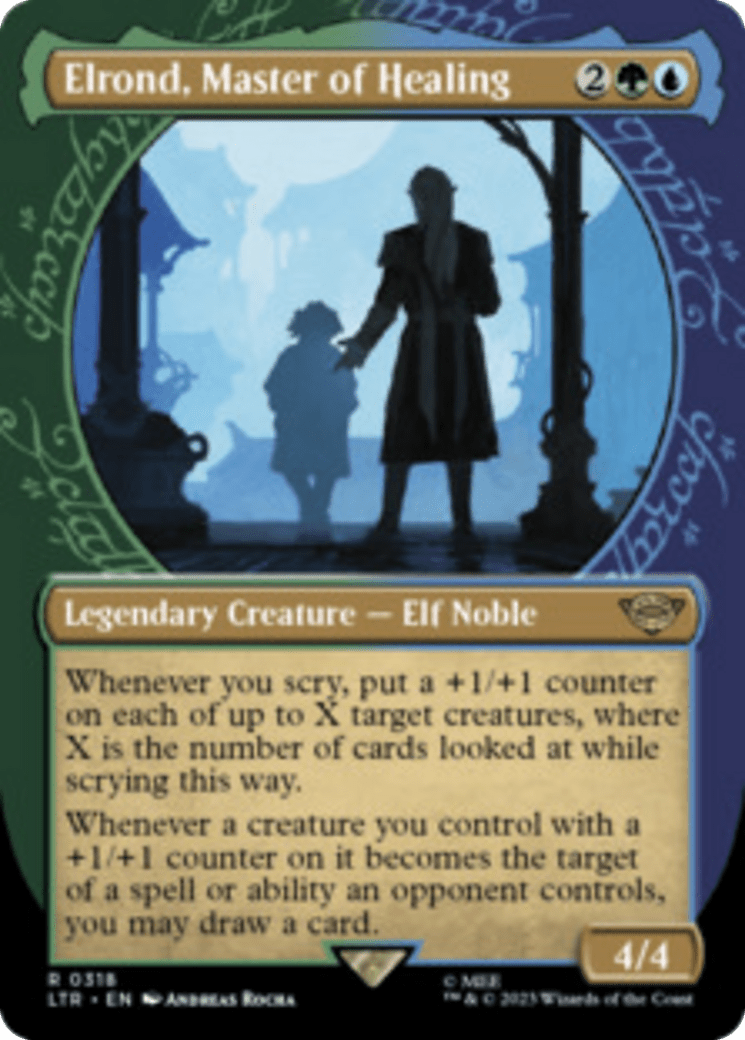 Elrond, Master of Healing (Showcase Ring Frame) [The Lord of the Rings: Tales of Middle-Earth] MTG Single Magic: The Gathering  | Multizone: Comics And Games