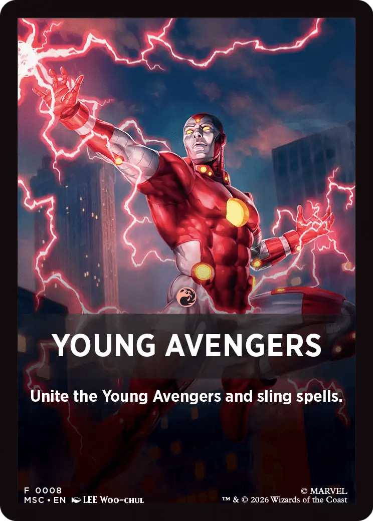 Young Avengers Theme Card (0008) [Marvel Super Heroes Commander] | Multizone: Comics And Games
