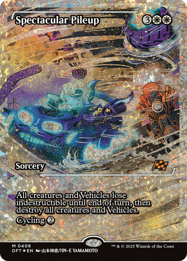 Spectacular Pileup (Showcase) (Fracture Foil) [Aetherdrift] MTG Single Magic: The Gathering  | Multizone: Comics And Games