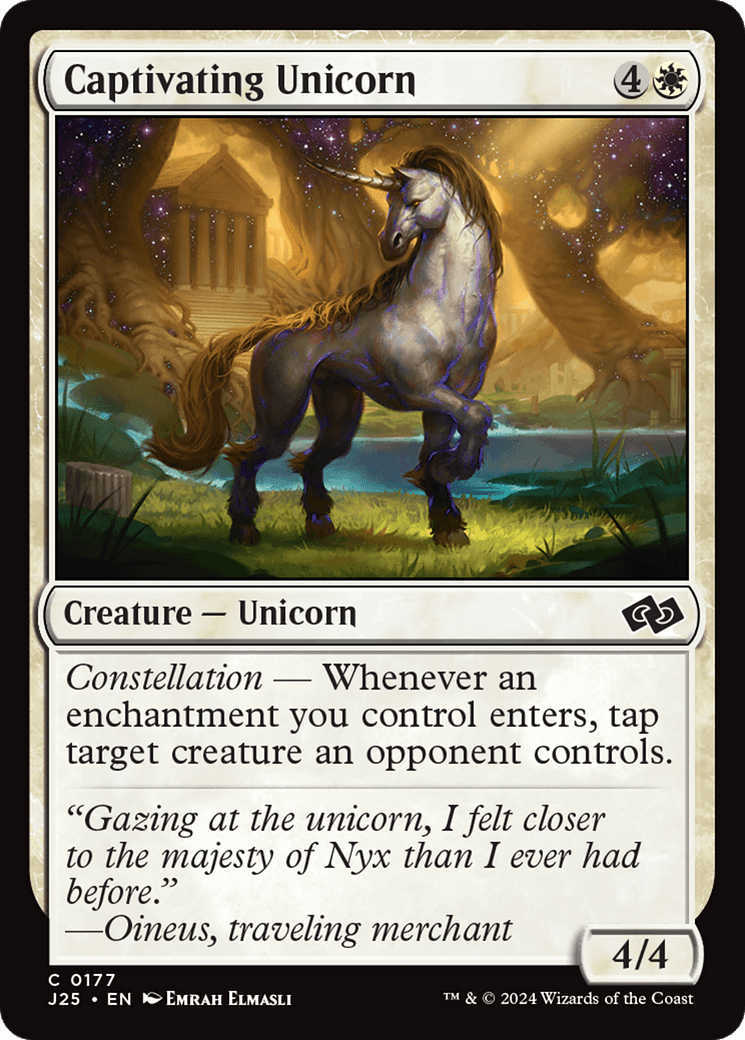 Captivating Unicorn [Foundations Jumpstart] MTG Single Magic: The Gathering  | Multizone: Comics And Games
